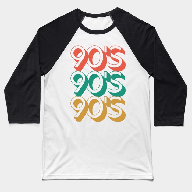 90's Vibes Baseball T-Shirt by CityNoir